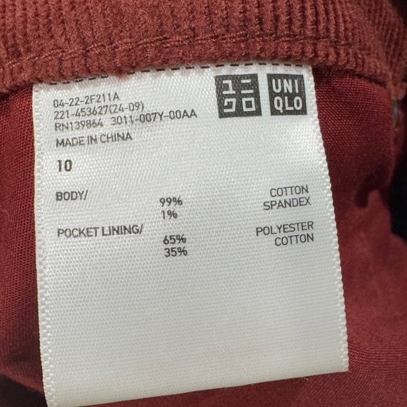 Uniqlo Brown Very High Rise Bootcut Corduroy Retro Cord Pants Size 10 - Picture 15 of 15
